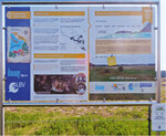 Informationsschild zu einer gelungenen Kooperation von Naturschutz und Gipsindustrie in Mittelfranken