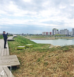 4 ... großräumige landschaftliche Umgestaltungen (See der Seestadt Aspern, Wien) ...