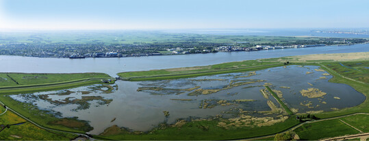 Schrgluftbild des Tidepolders