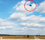 Abb. 2: Tiefflug eines Tornados über dem Untersuchungsgebiet Jägerbrück.