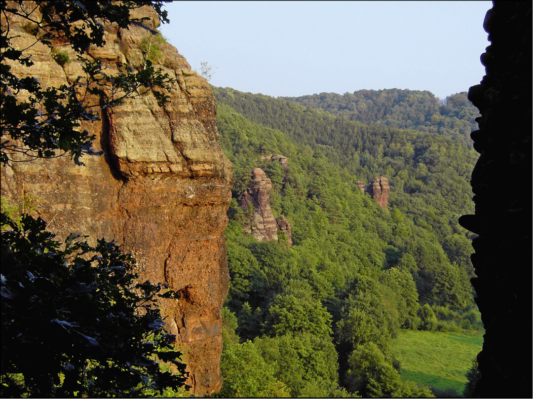  Abb. 1: Die Buntsandsteinfelsen im Rurtal, Lebensraum fr zahlreiche gefhrdete und spezialisierte Arten. 