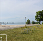 2 Die Freizeitnutzung wurde bei der Planung mitgedacht: Fahrradständer und breite Wege begleiten den See.