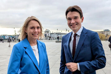 Lisa Bro und DWA-Prsident Uli Paetzel
