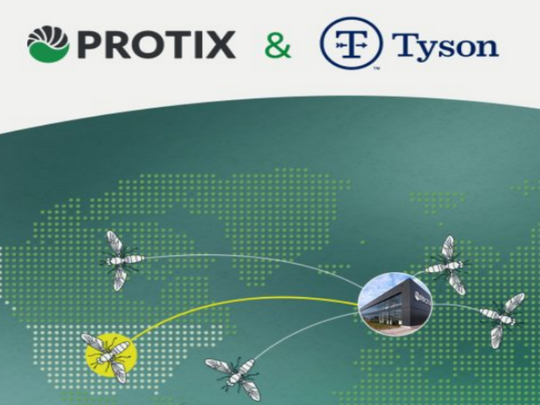 Das US-Unternehmen Tyson Foods hat eine strategische Partnerschaft mit dem niederländischen Unternehmen Protix bekanntgegeben.