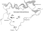Abb. 2: Überblick über die Lage der Untersuchungsflächen im Nationalpark Kellerwald-Edersee.