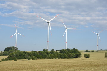 Windenergieanlagen bei Teutleben